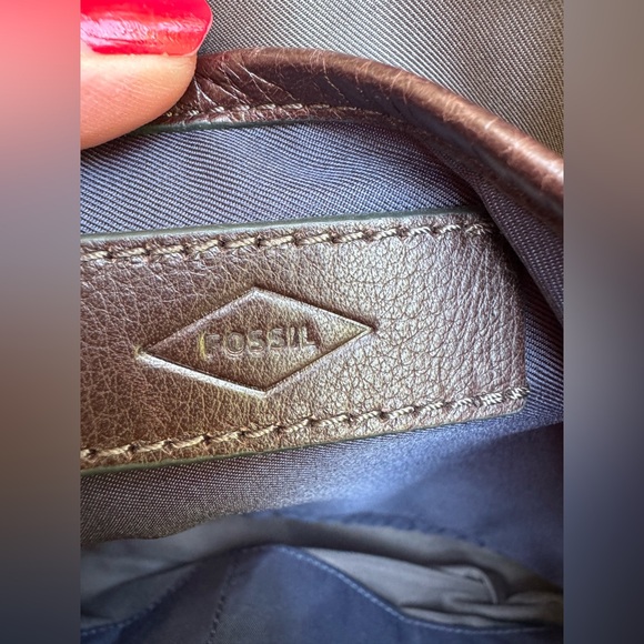 Fossil Graham Gray Canvas Messenger Bag - Picture 9 of 10